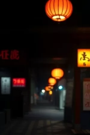 放映室里斜放的旧胶片盘与手绘电影海报