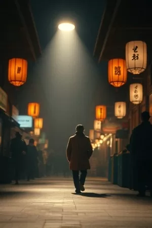 《月台上的告别》空荡月台上一只被遗忘的行李箱